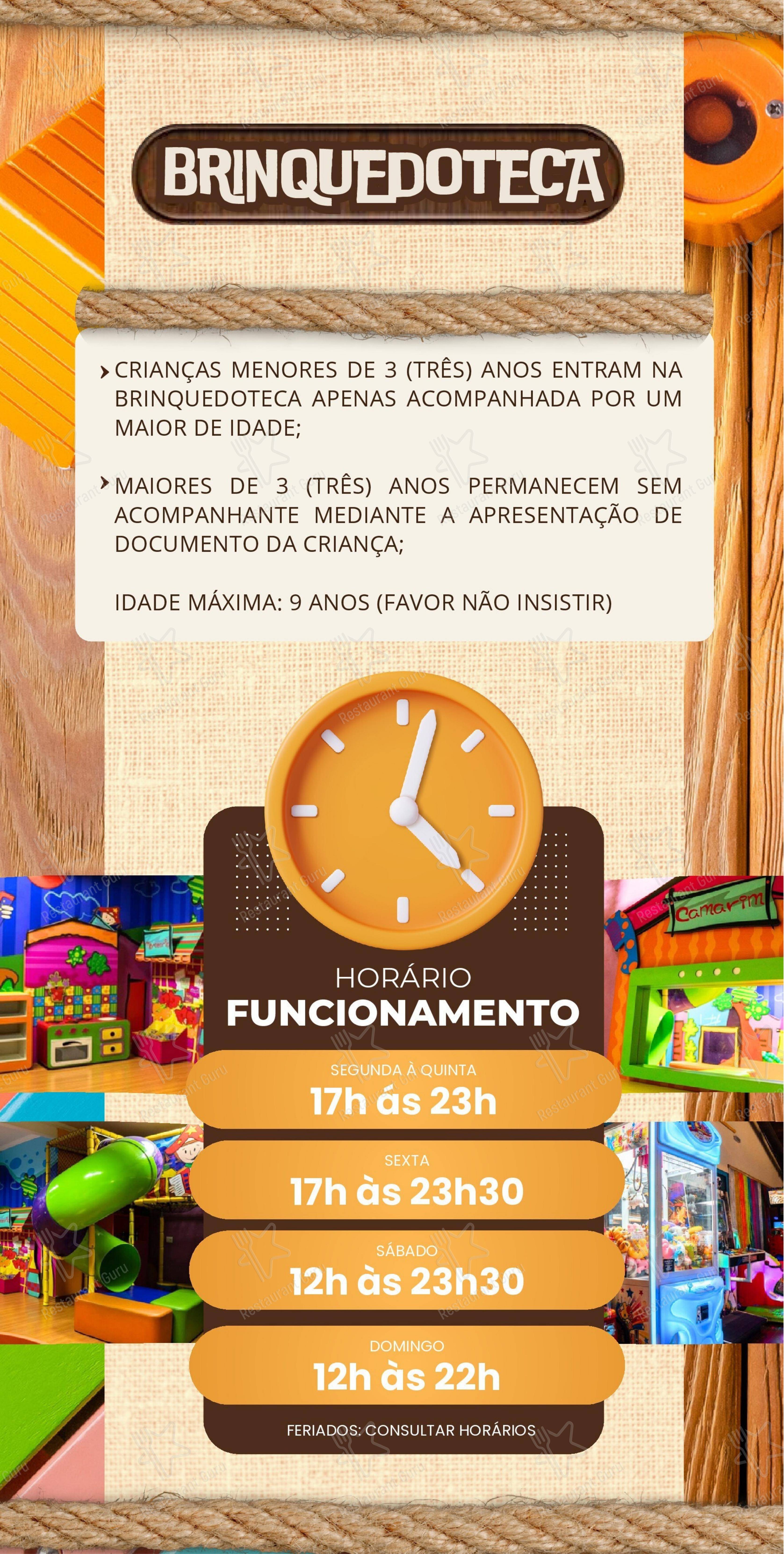 Menu bar para Macaxeira Restaurante & Cachaçaria restaurante