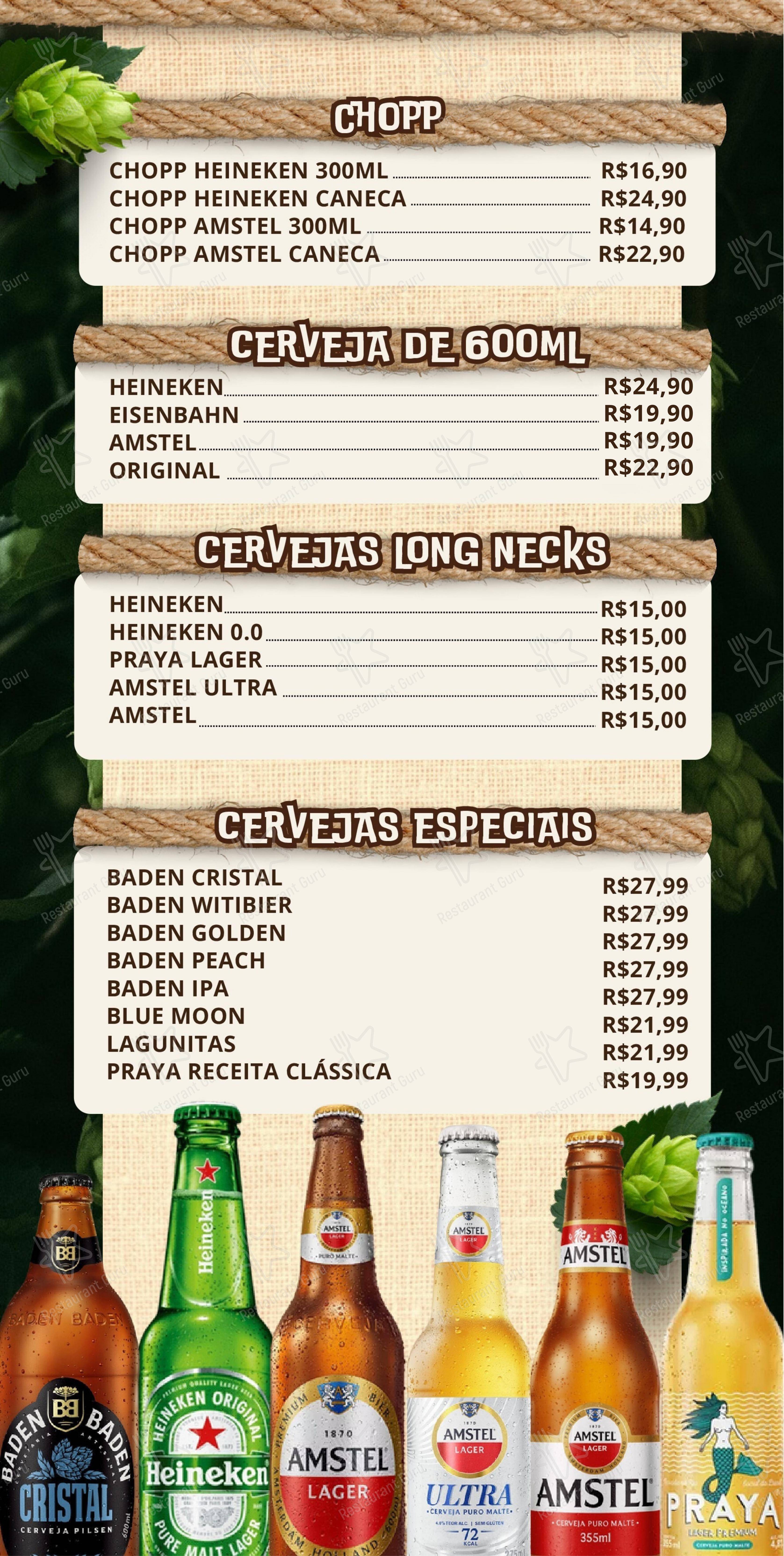 Macaxeira Restaurante & Cachaçaria em Guarulhos - Menu bar