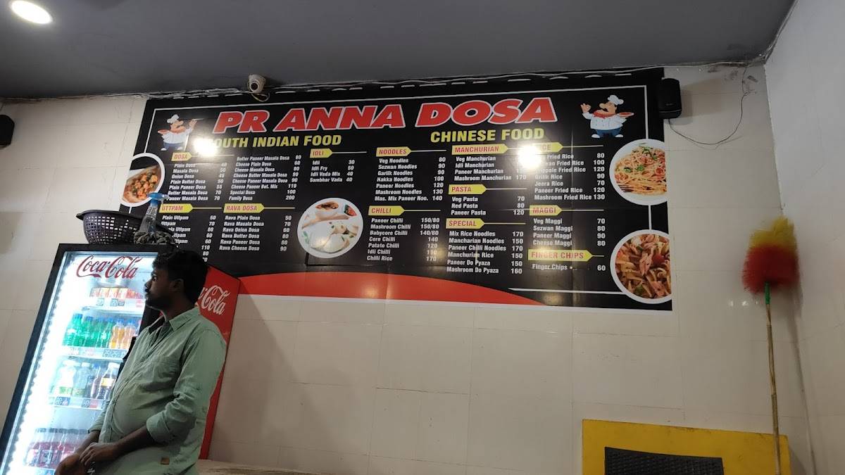 Madrasi Anna Dosa Corner menu