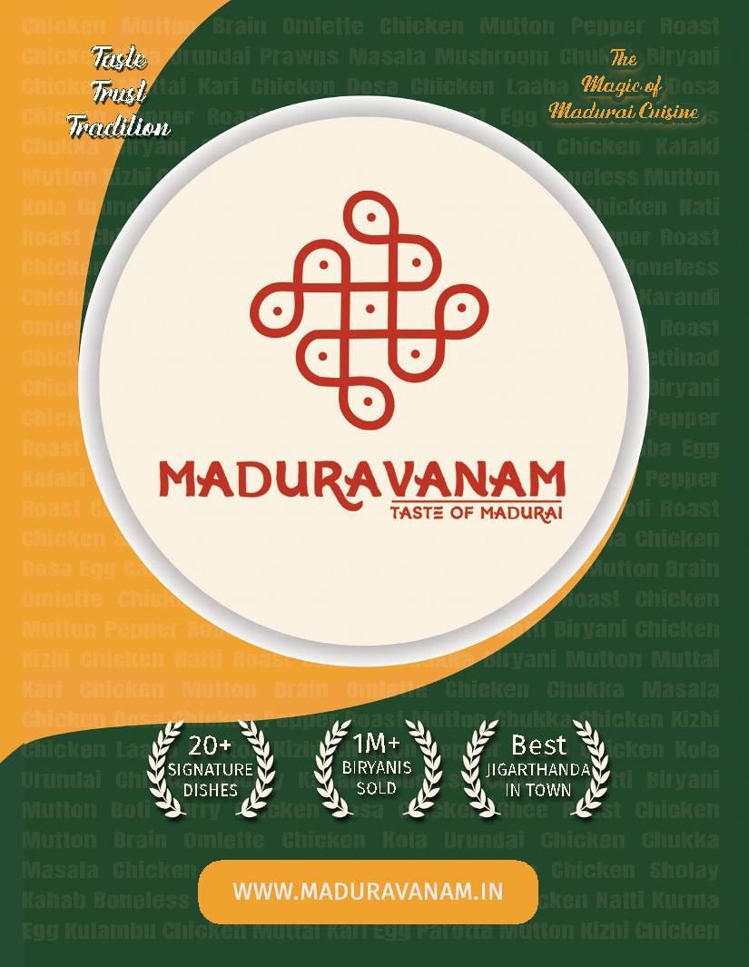 Maduravanam - Taste of Madurai menu