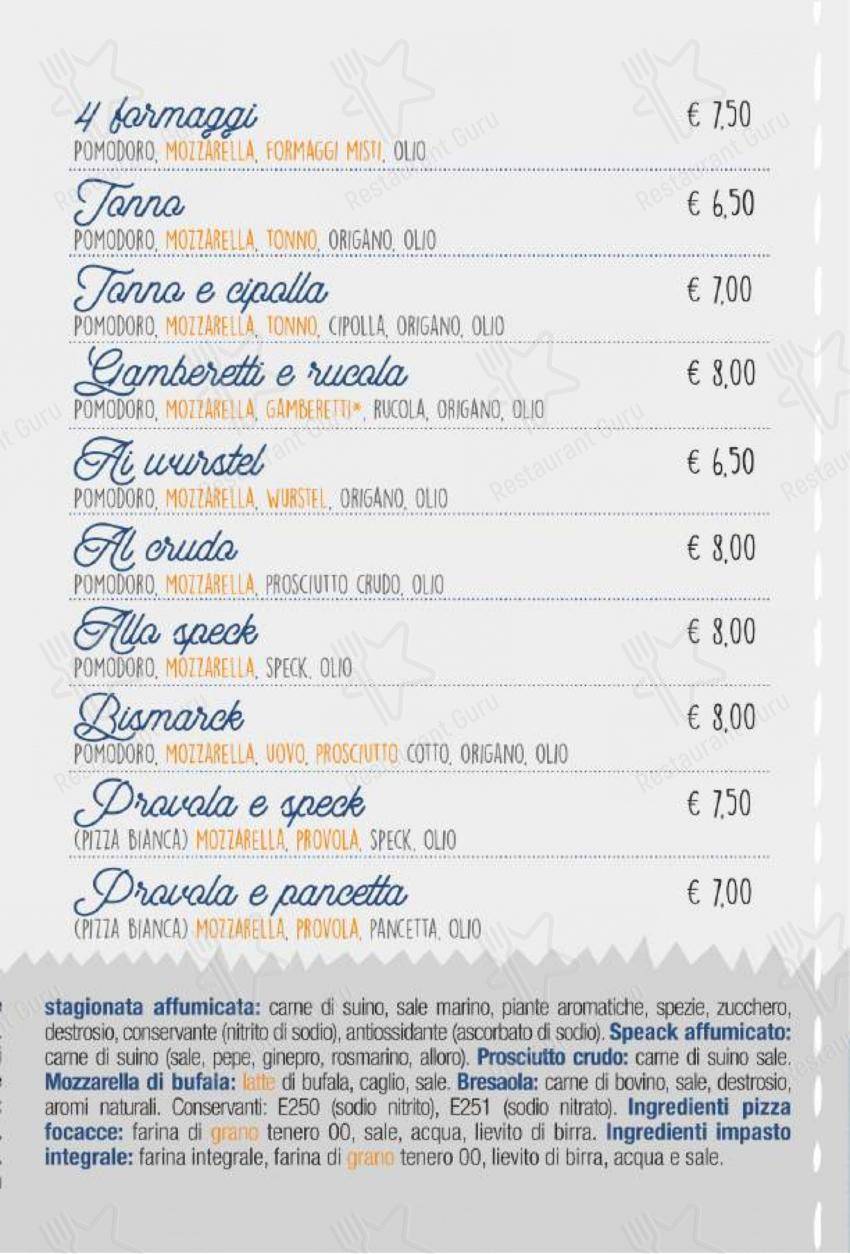 Ristorante Pizzeria Maiori in Saronno - 菜单