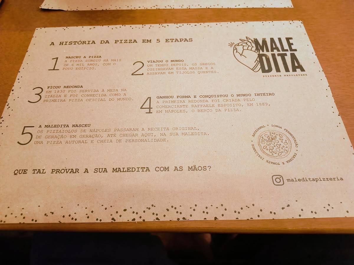 Maledita Pizzeria Napoletana / Itaparica cardápio