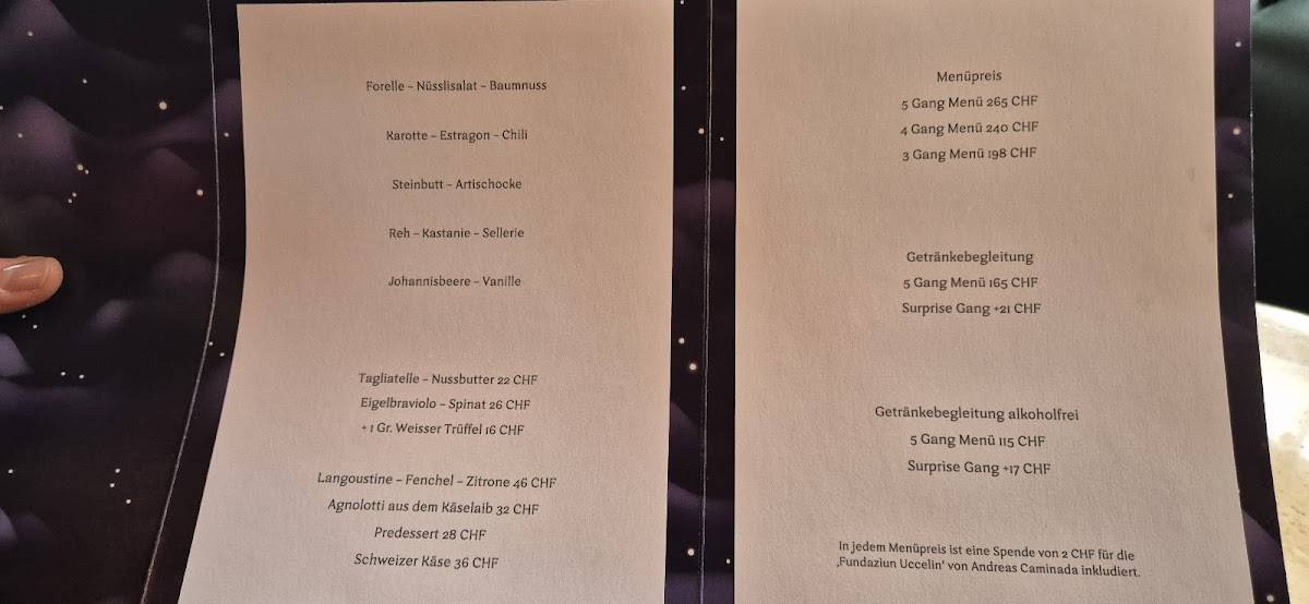 Menu di Mammertsberg 