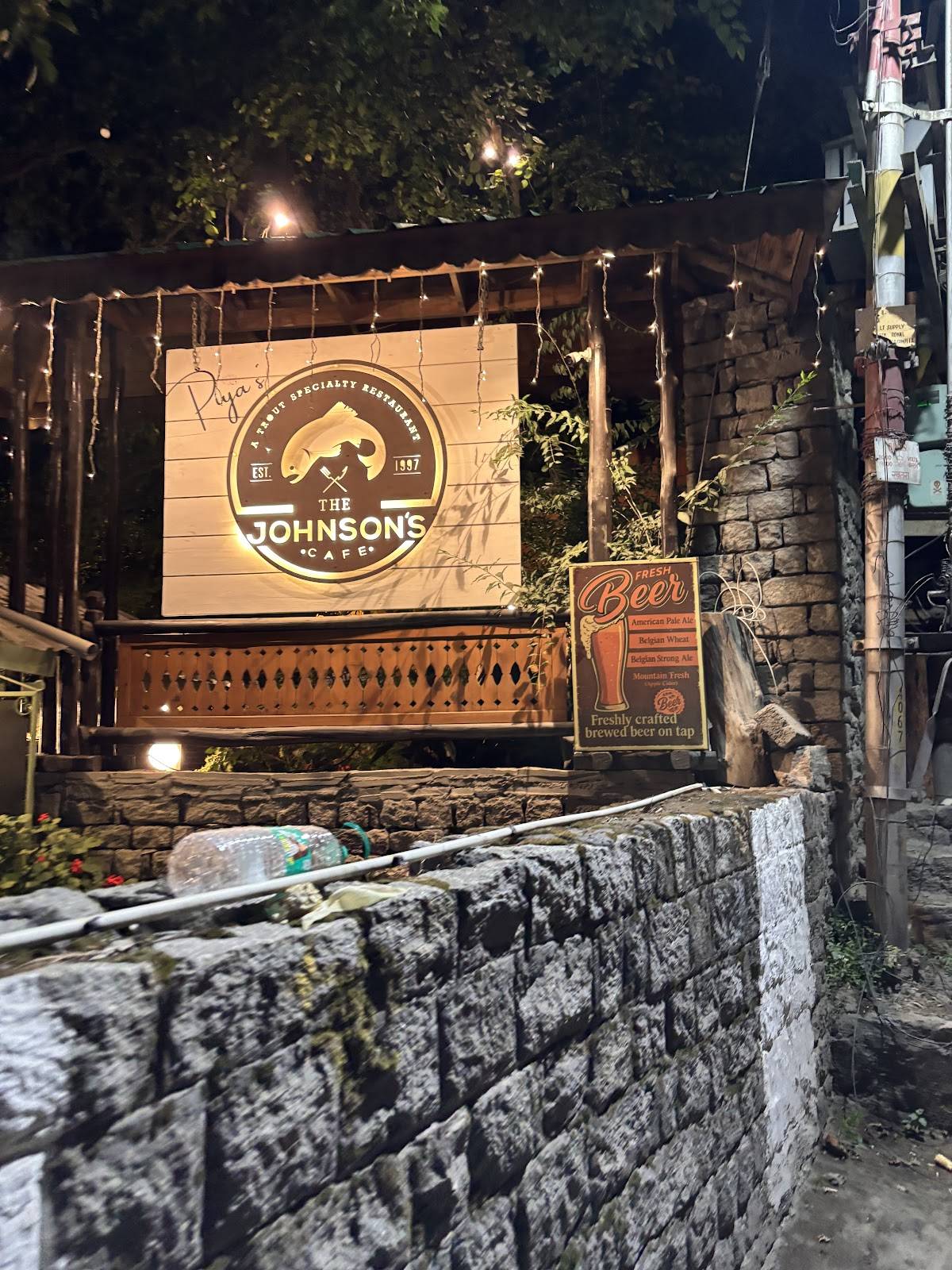 The Johnson's Cafe Hotel & Bar menu