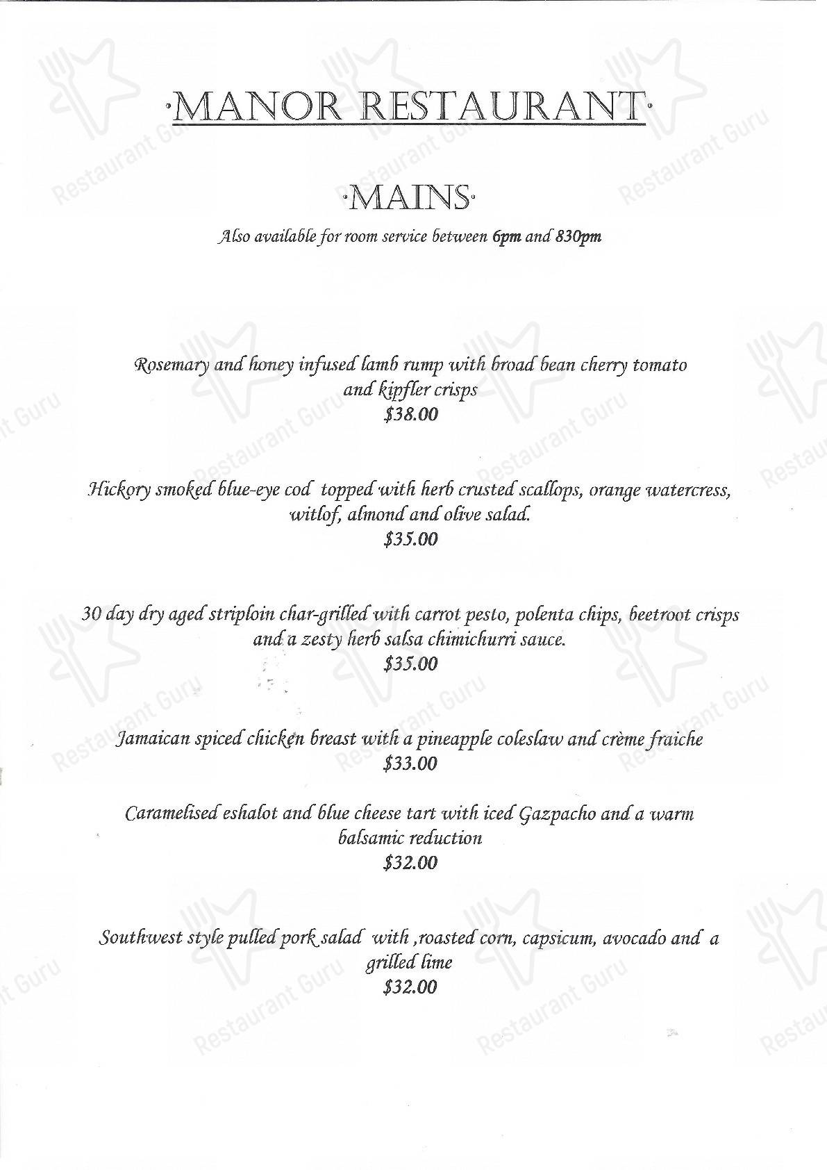 Menu At Manor Restaurant At Cotswold Gardens Armidale menu-at-manor-restaurant-at-cotswold-gardens-armidale