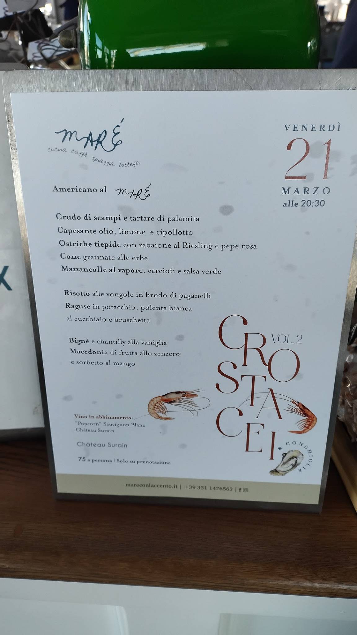 Menu di Maré 