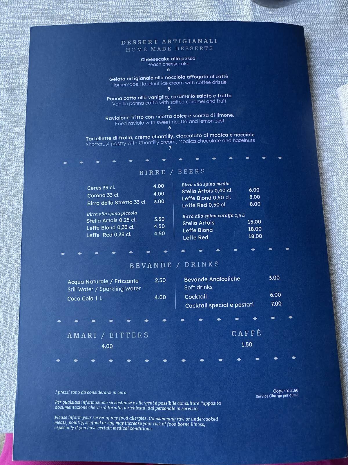Menu di Sabor 