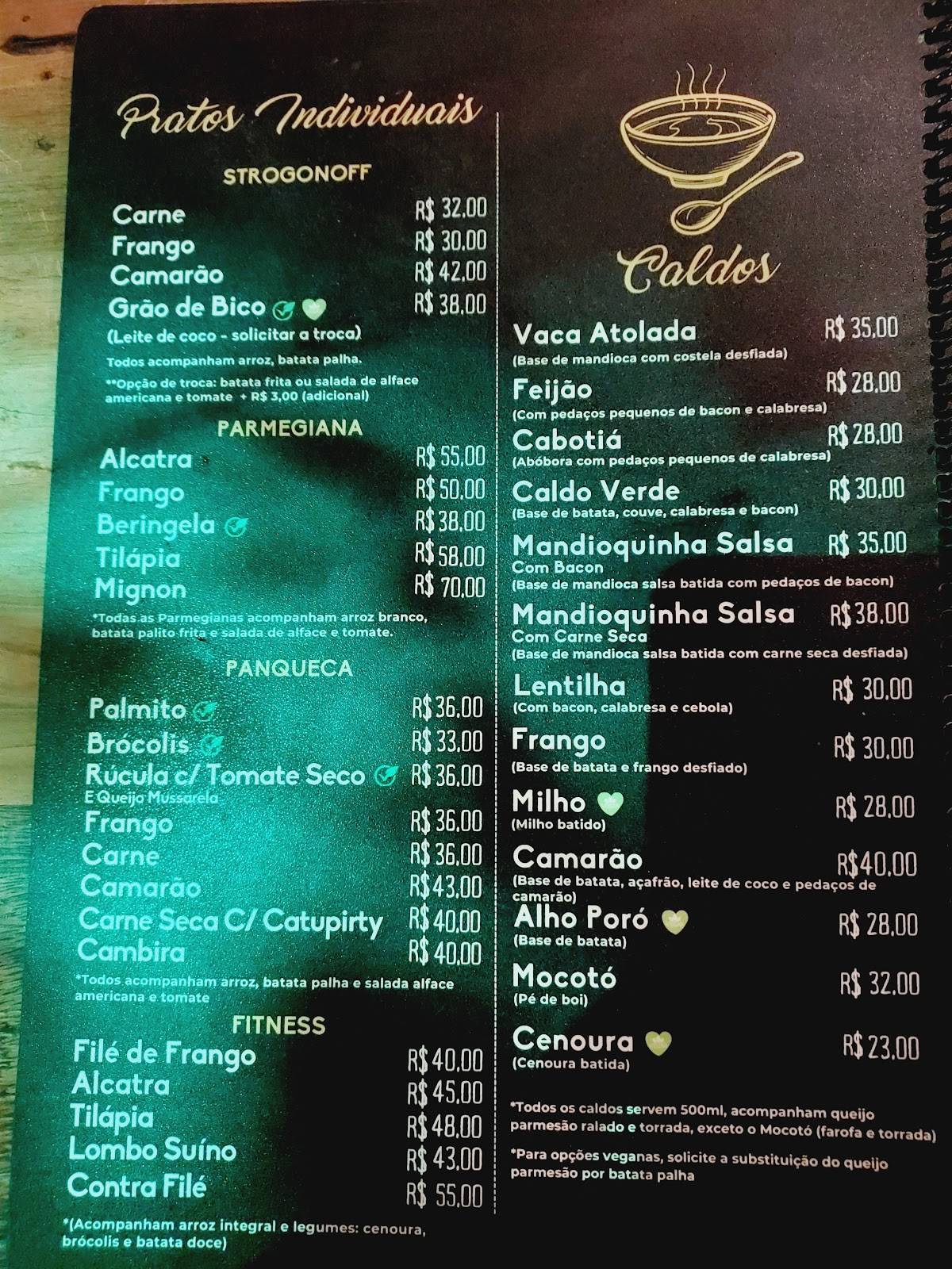 Simples GastroBar Matinhos cardápio