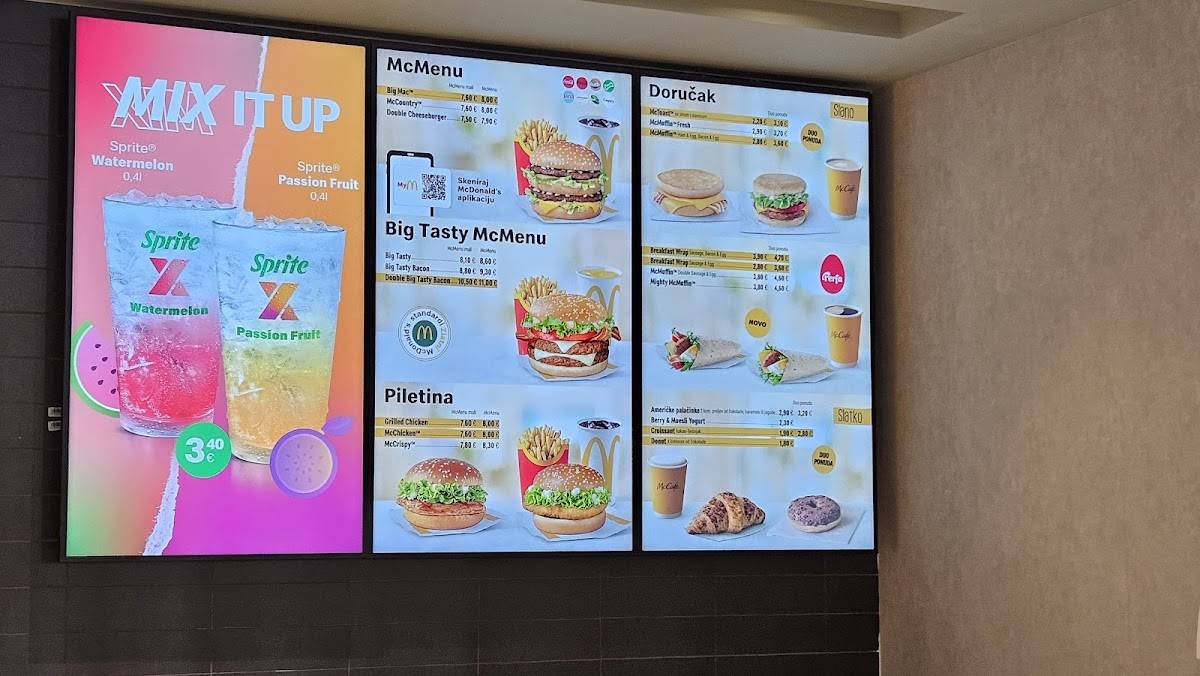 Menu di McDonald's 