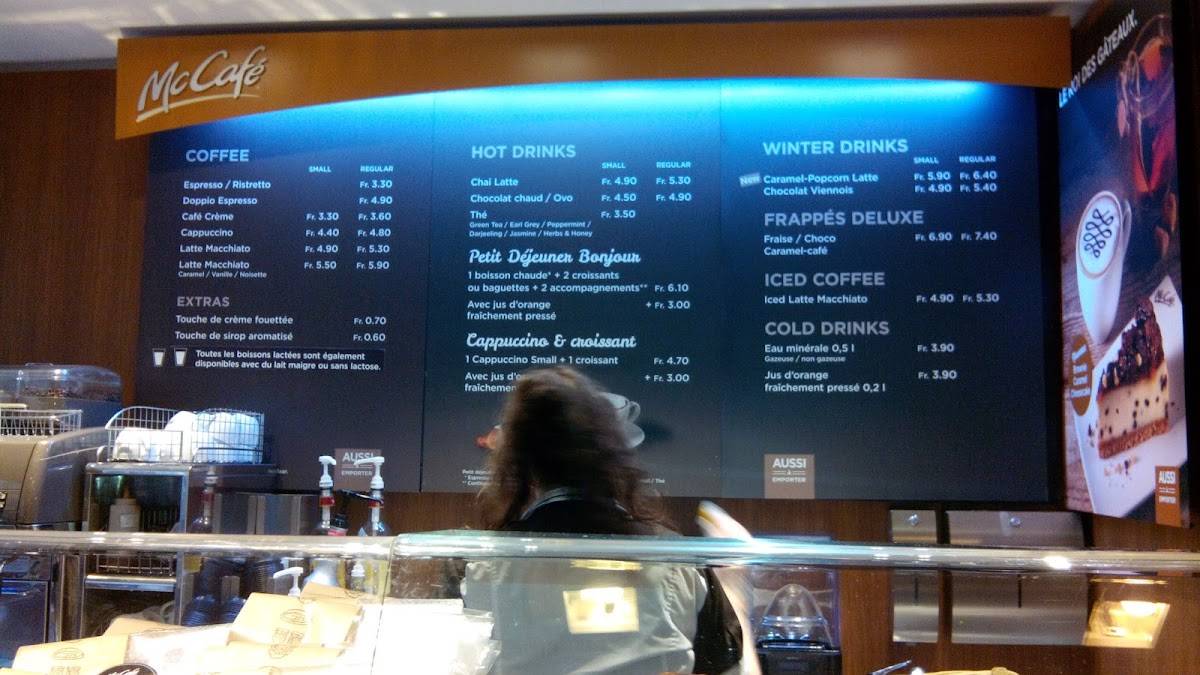 Menu di McDonald’s 