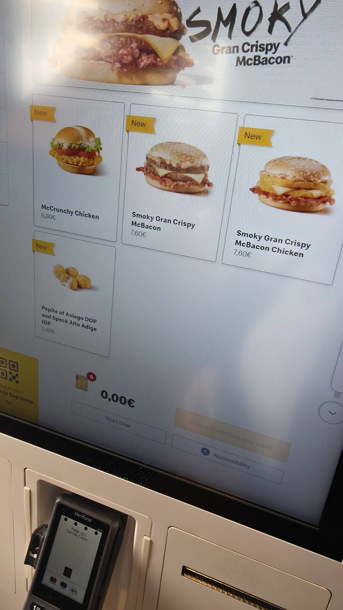 Menu di McDonald's Ostia 