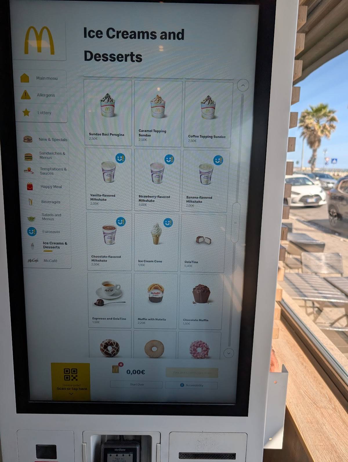 Menu di McDonald's Ostia 