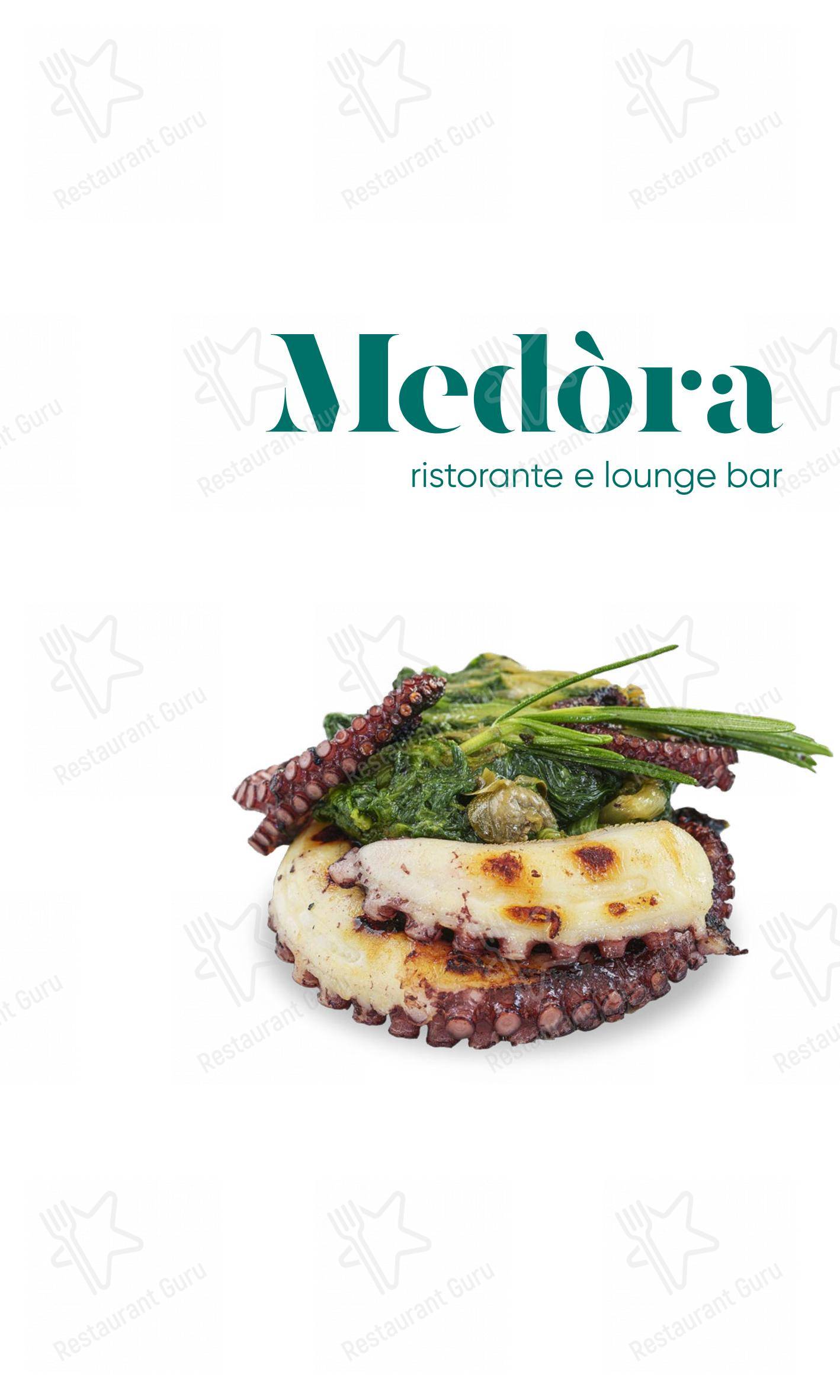 Menu per Medòra ristorante