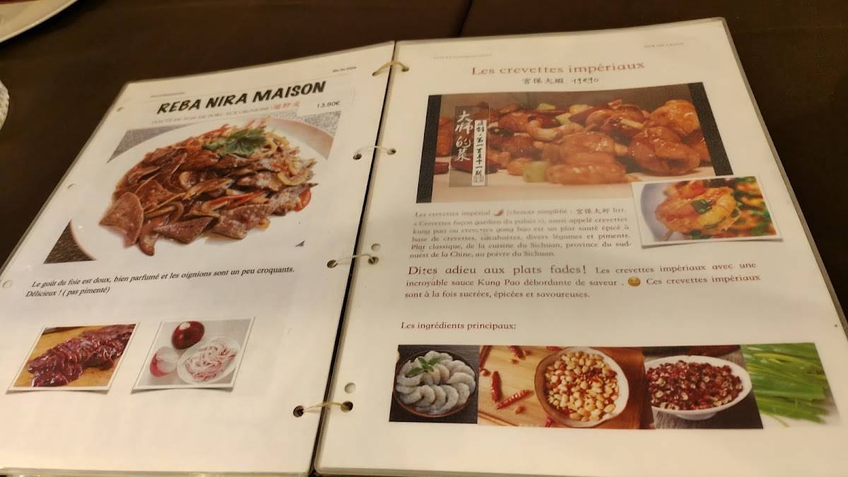 Menu de Mer de Chine