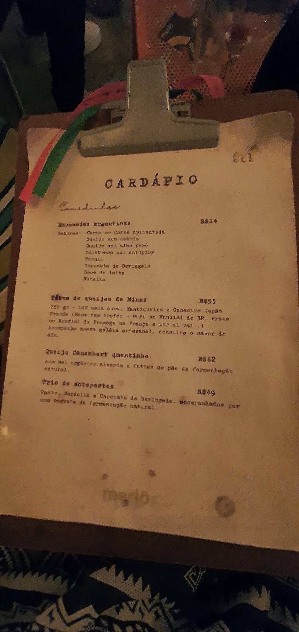 Menu em Merlô Vinho e Bossa pub & Bar, Santos