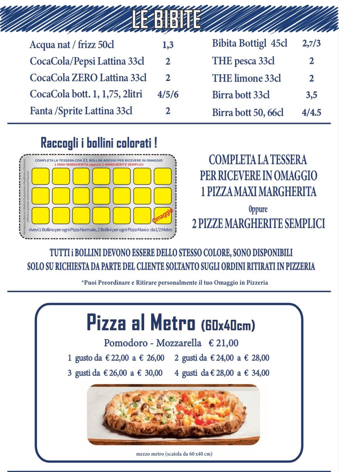 Menu di Metropizza Da Nonna Bomba 