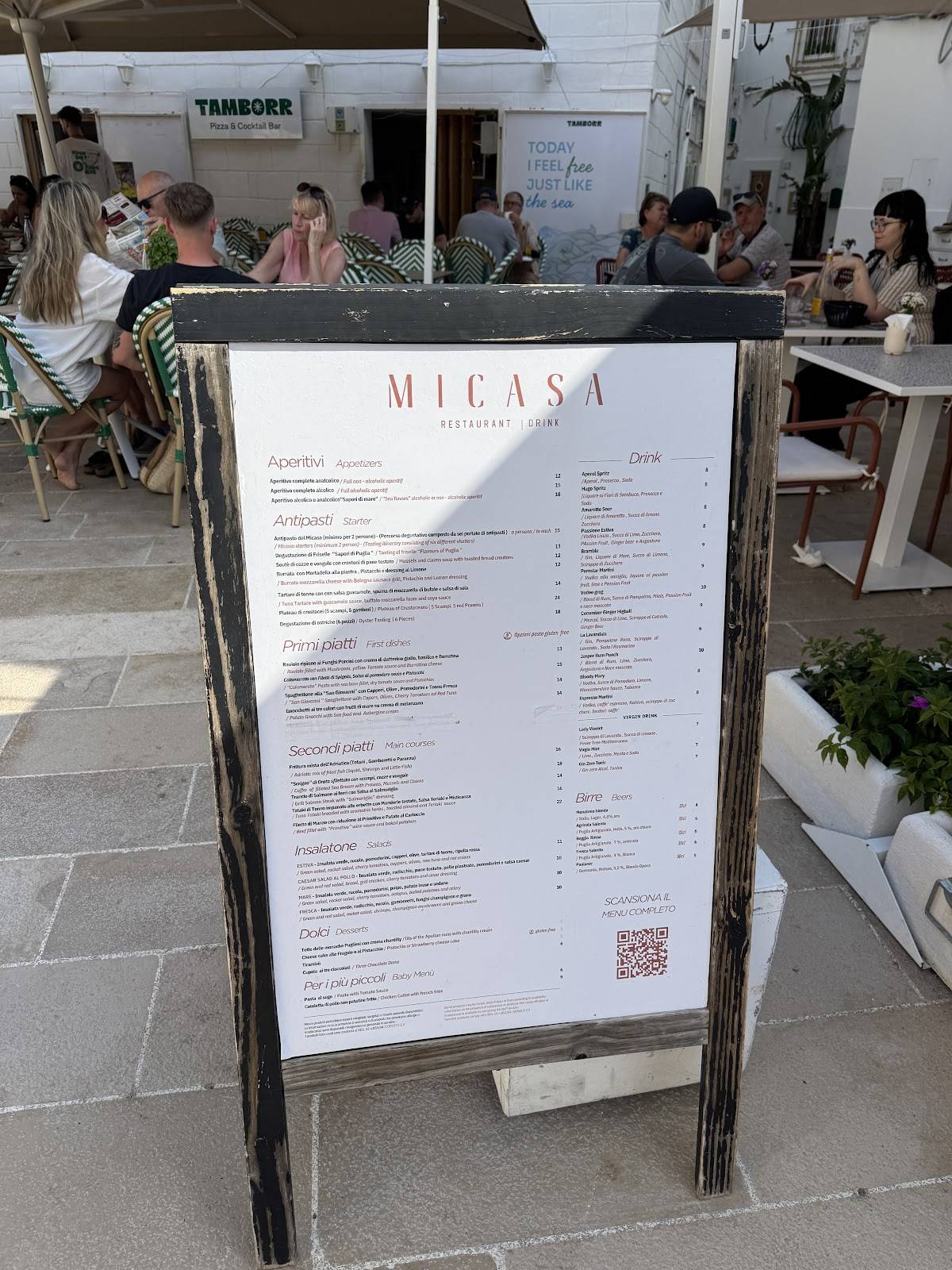 Menu di MiCasa 