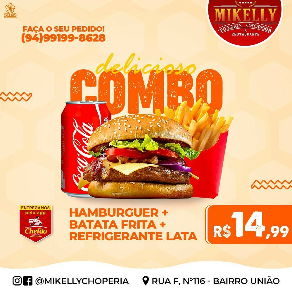 Mikelly Choperia e Pizzaria cardápio