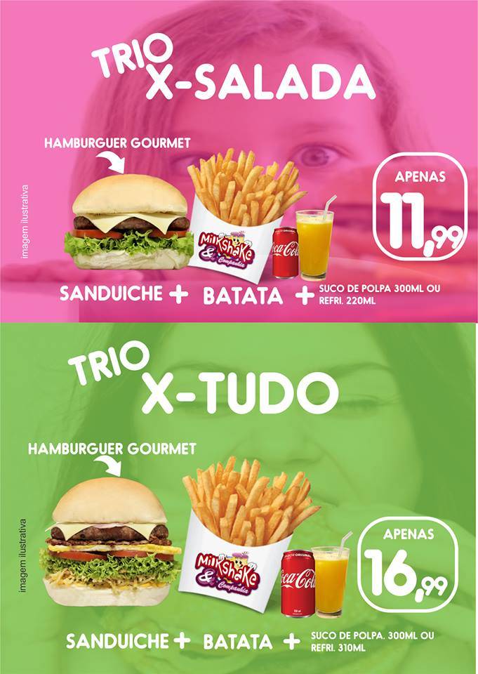 Milk Shake e Companhia Planaltina DF cardápio