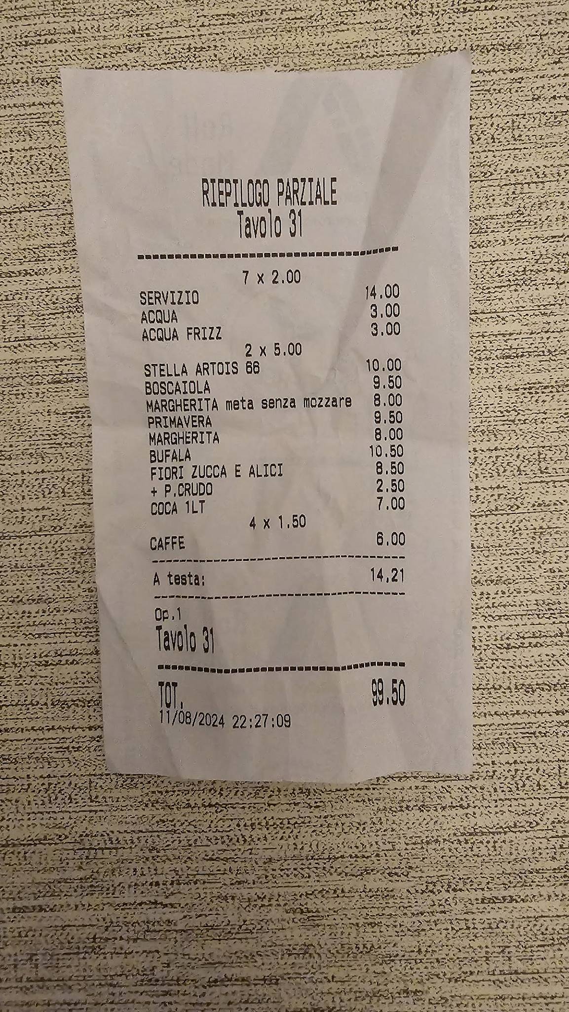Menu di Minotti Ristorante Pizzeria 