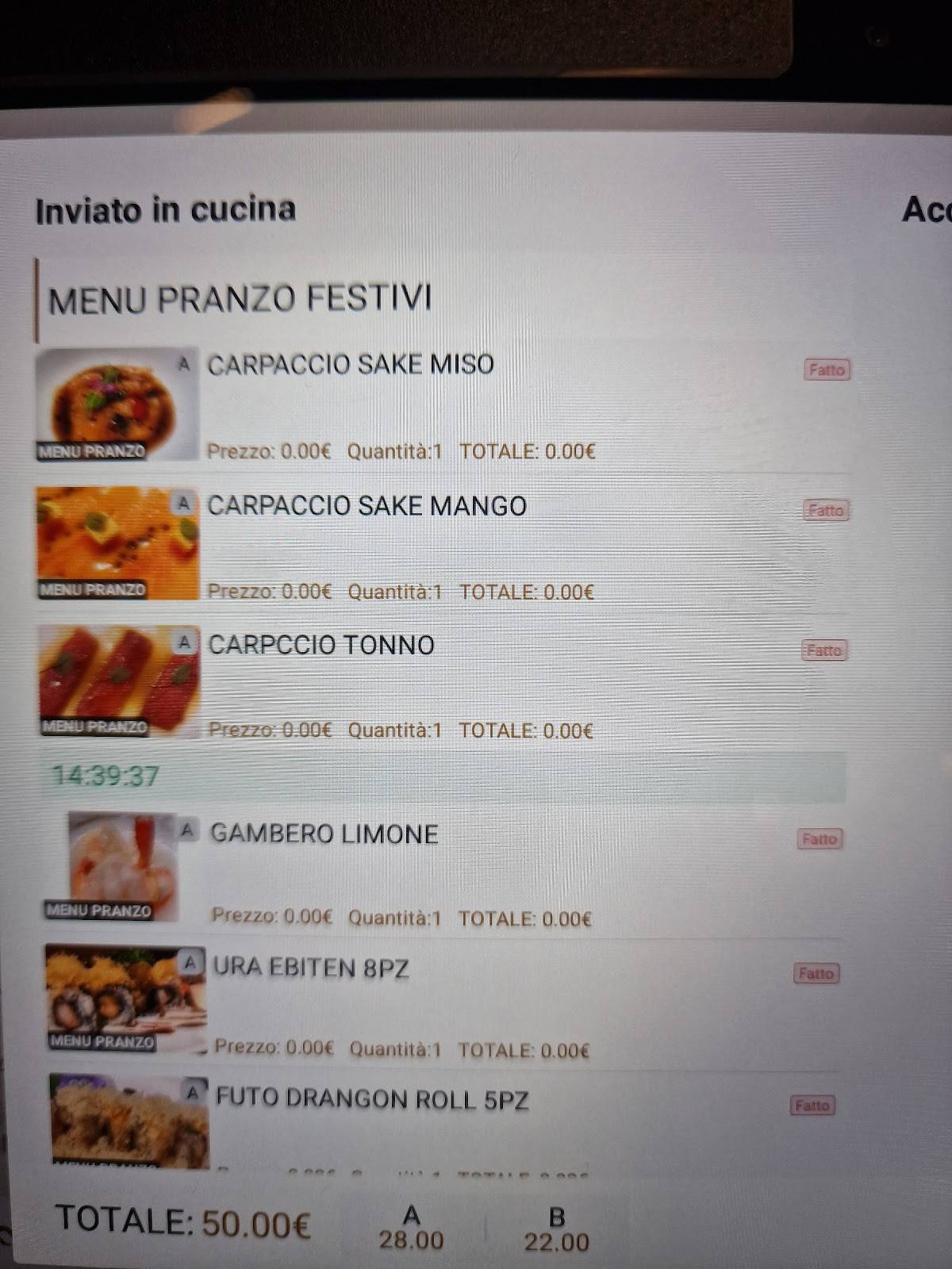 Menu di Miso Sushi 