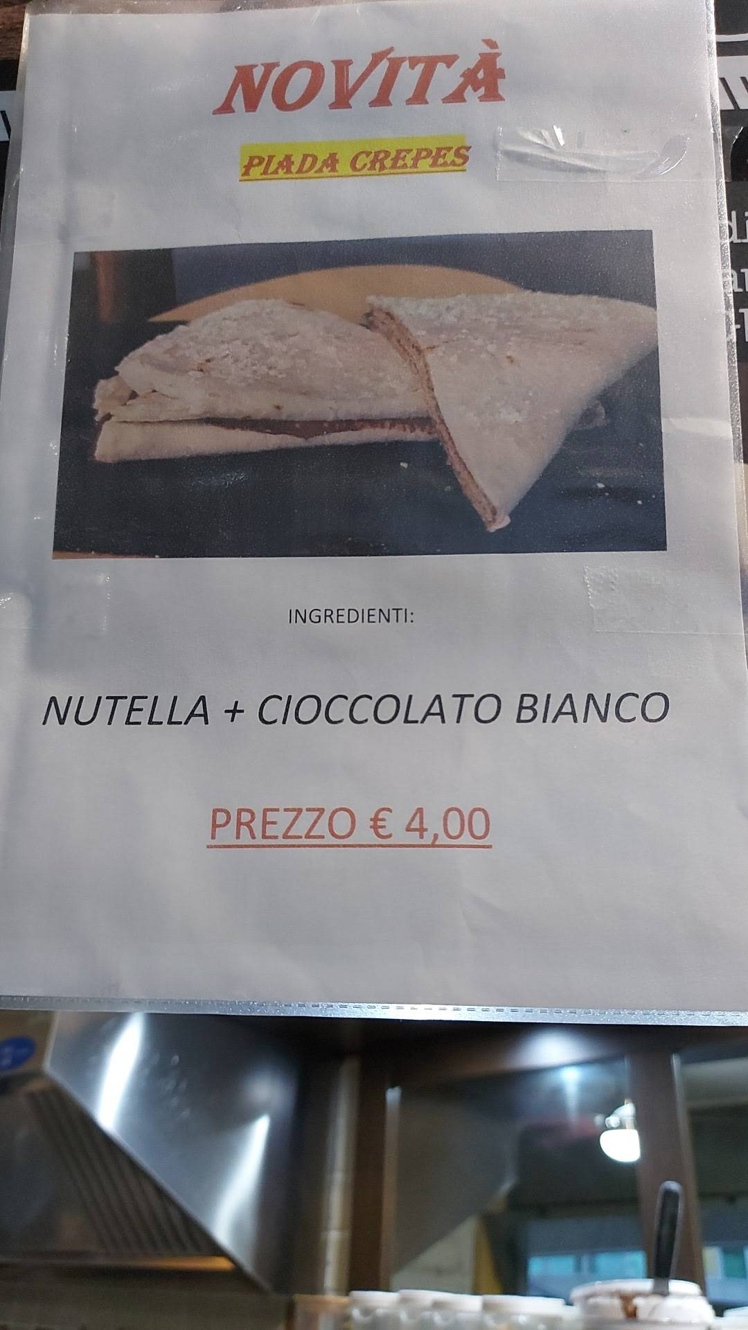 Menu di La Piadéina 