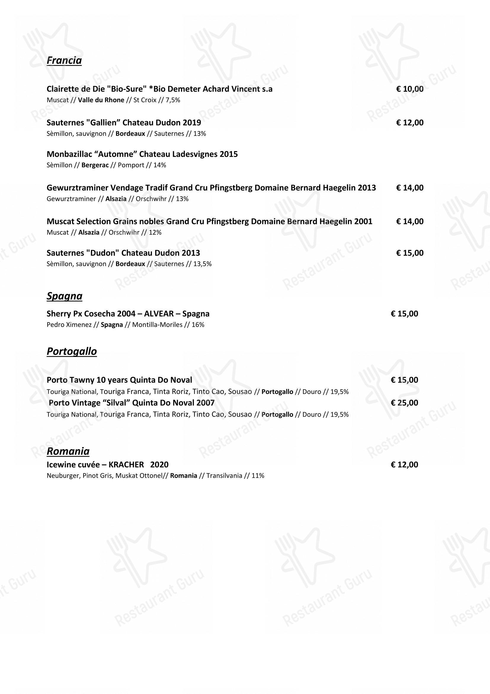 Основное меню per Moma pub & bar