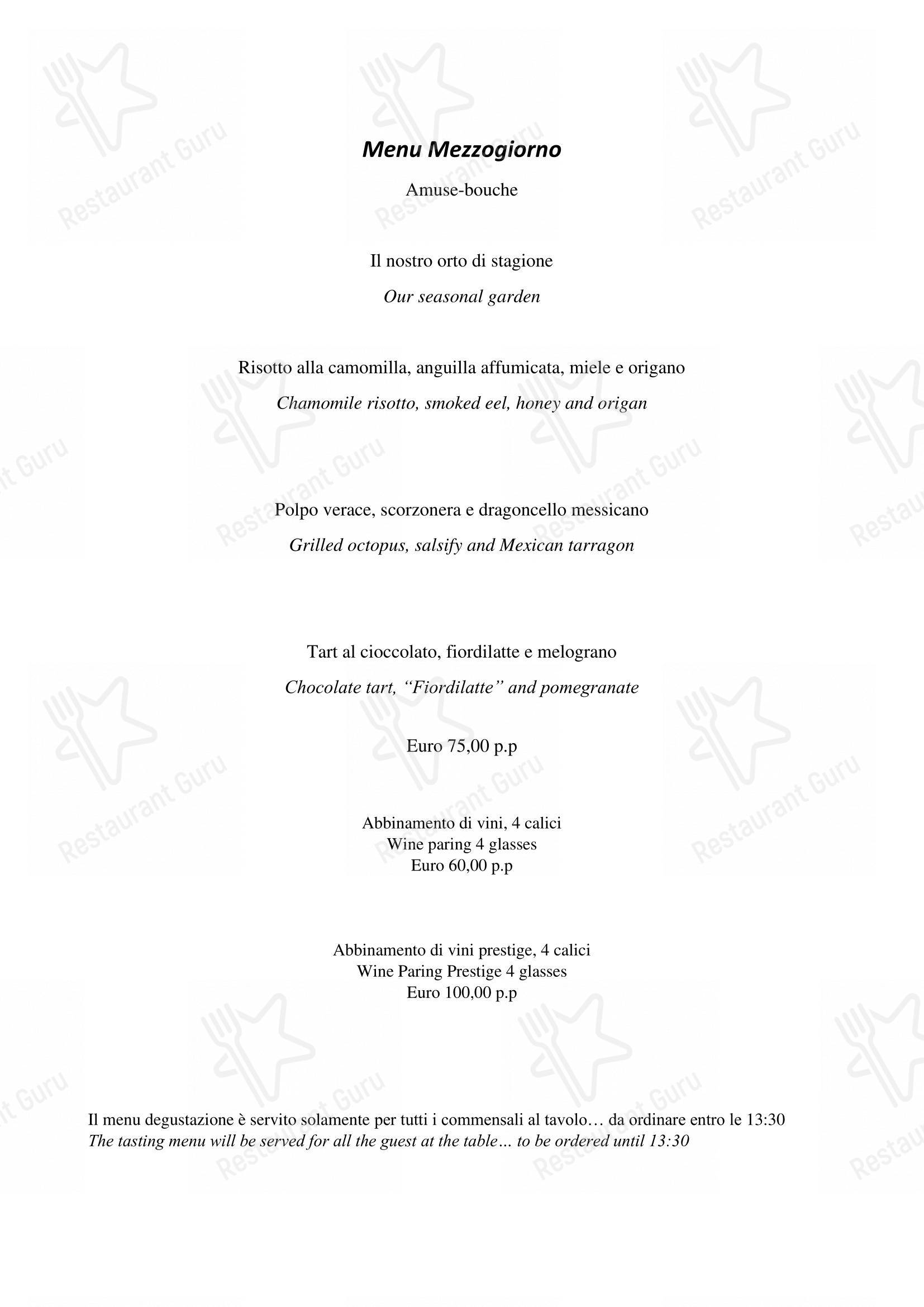 Menu per Moma in Roma