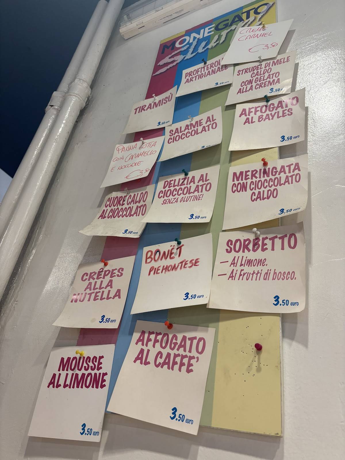 Menu di Monegato Giuseppe Verdi 