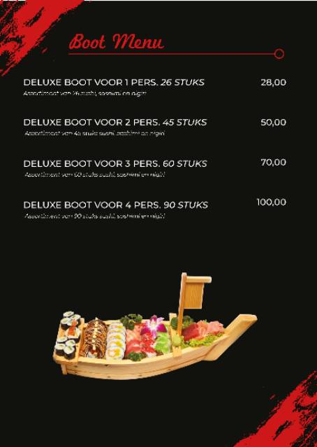 Menu de Moshi Sushi Wok & grill
