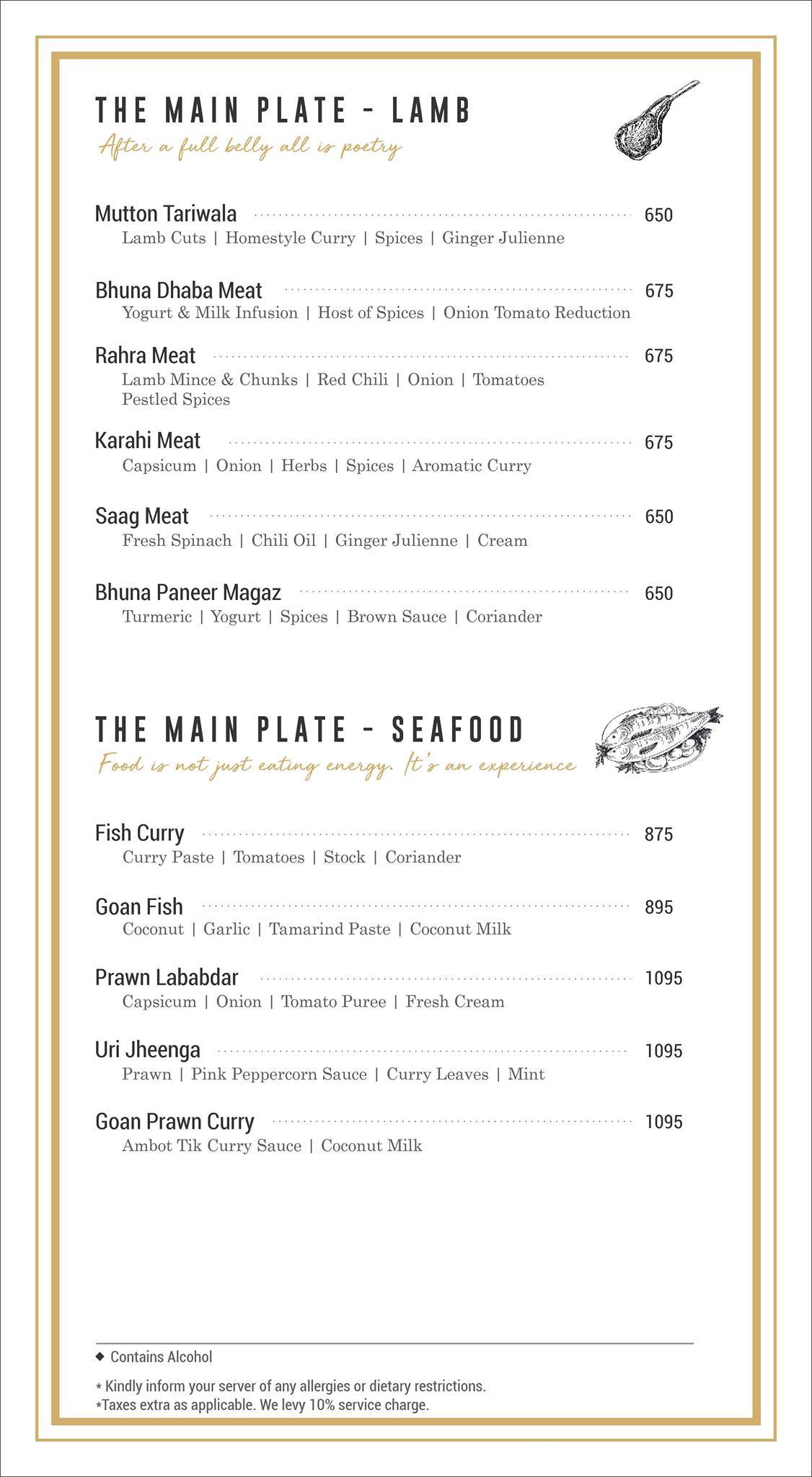 Moti Mahal Delux - Greater Kailash 2 menu