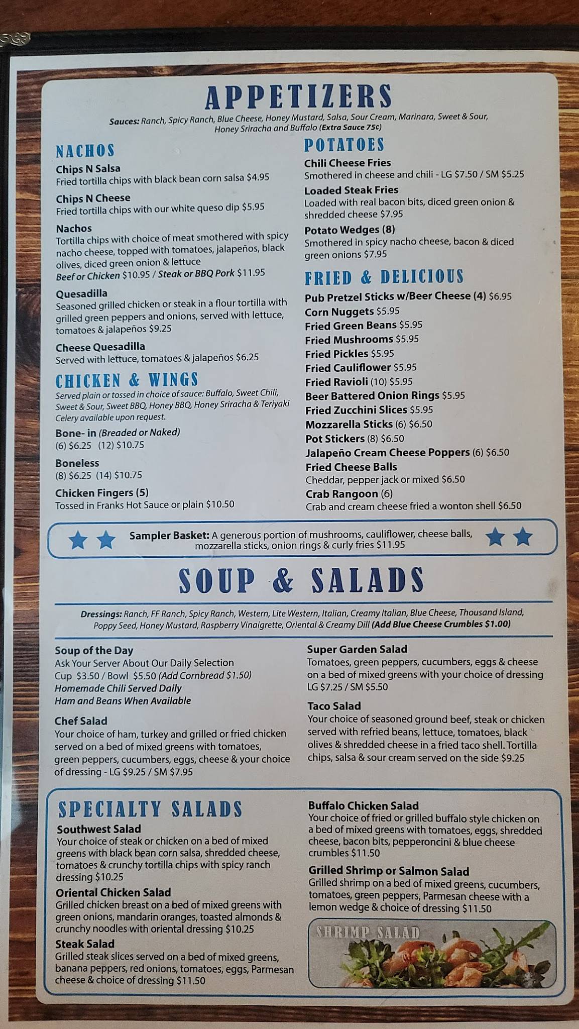Menu at Mr Bill's Bar & Grill, Quincy