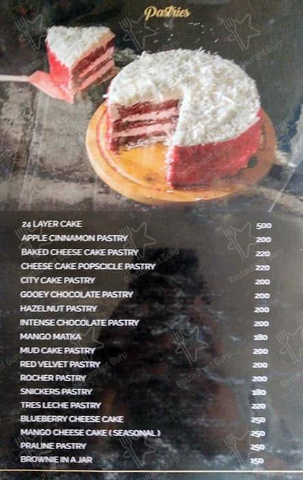 Elementaria Bakery Cafe menu