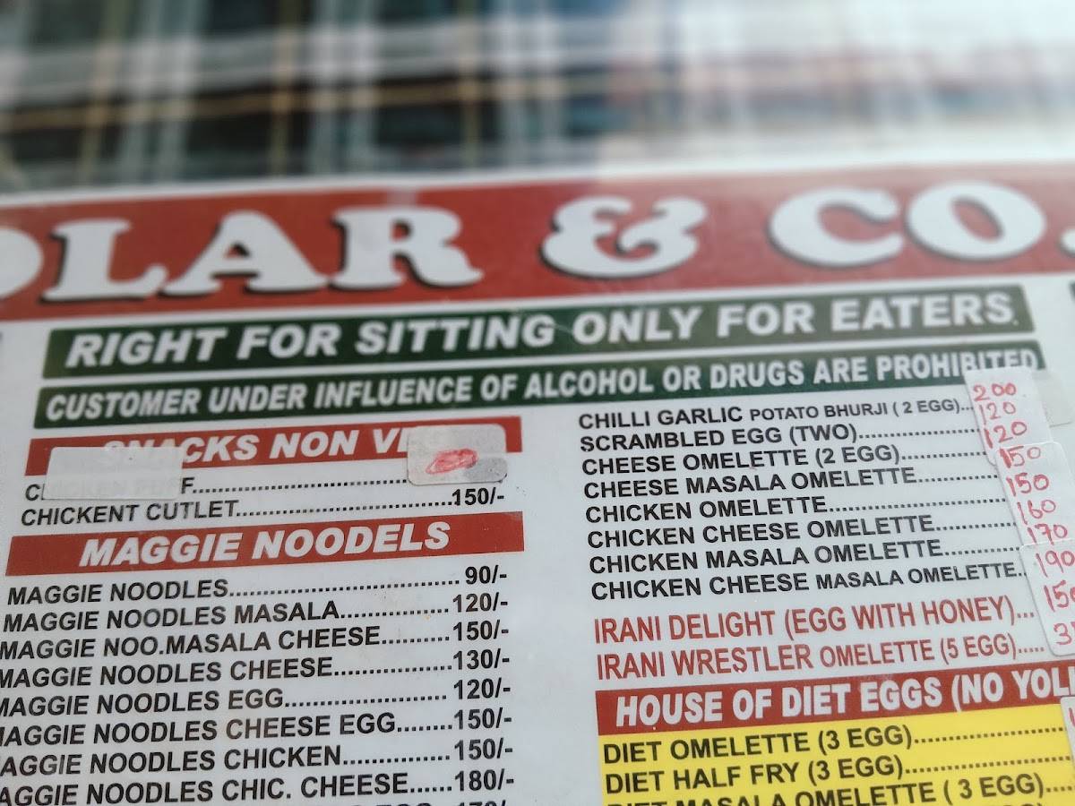 Koolar & Co menu