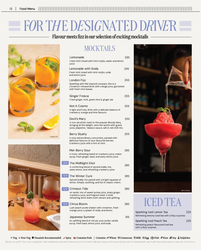 PizzaExpress menu
