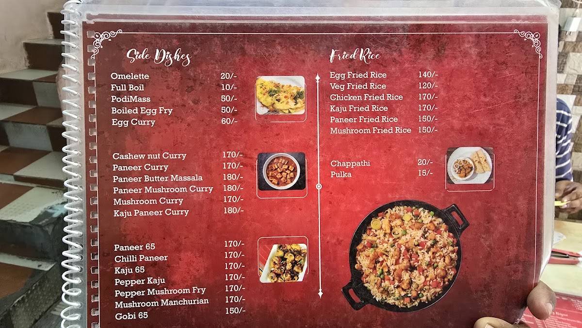 Mummy Daddy Andhra Mess menu