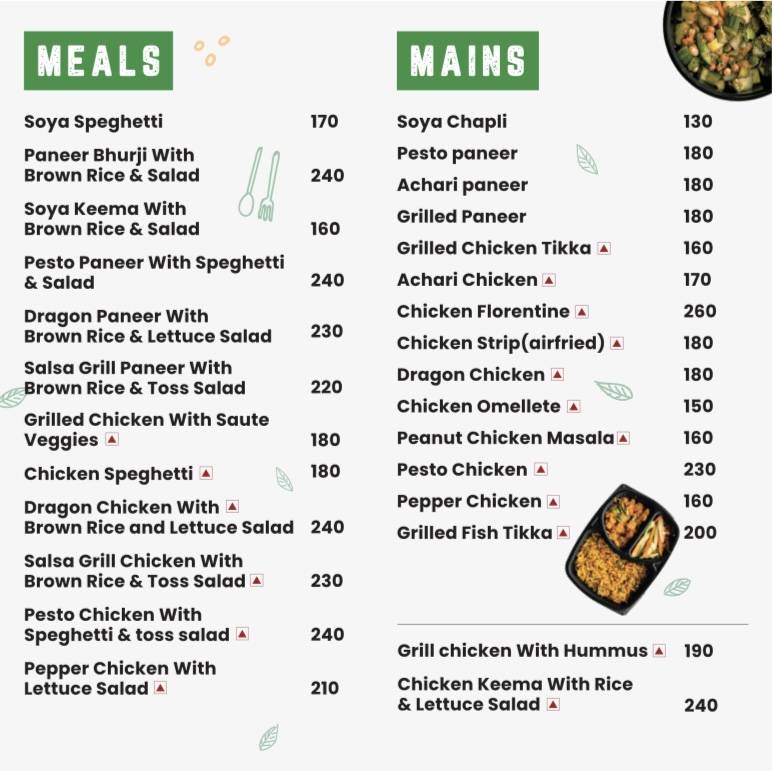 Muscle Vision Nutrition - Indore's Healthiest Meal Delivery at Your Doorstep menu