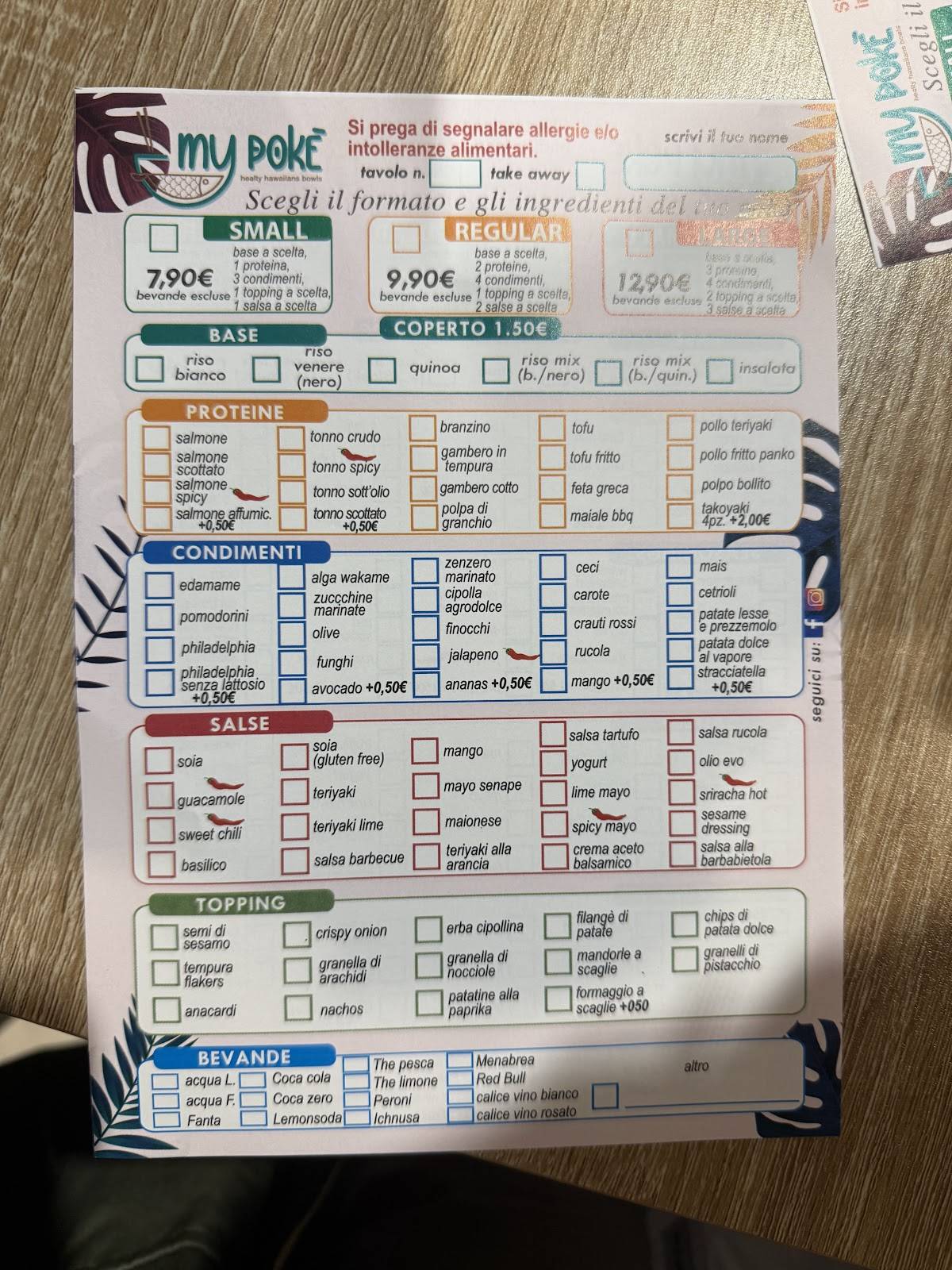 Menu di My Pokē 