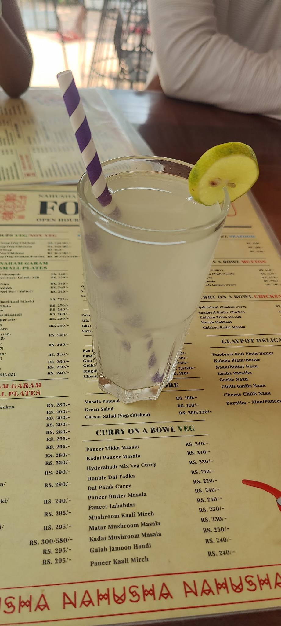 Nahusha menu