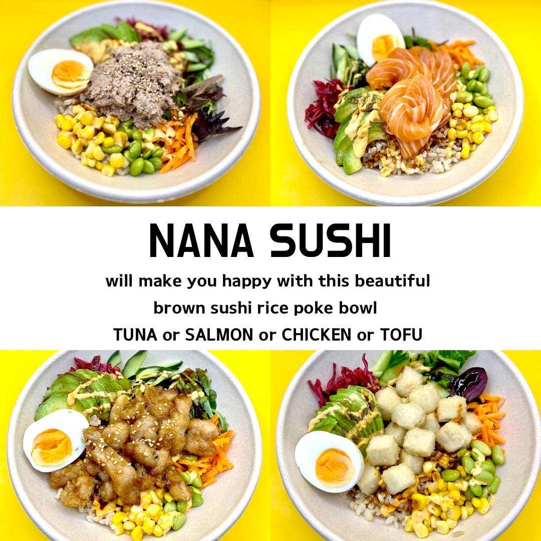 Menu at NANA SUSHI restaurant, Shepparton