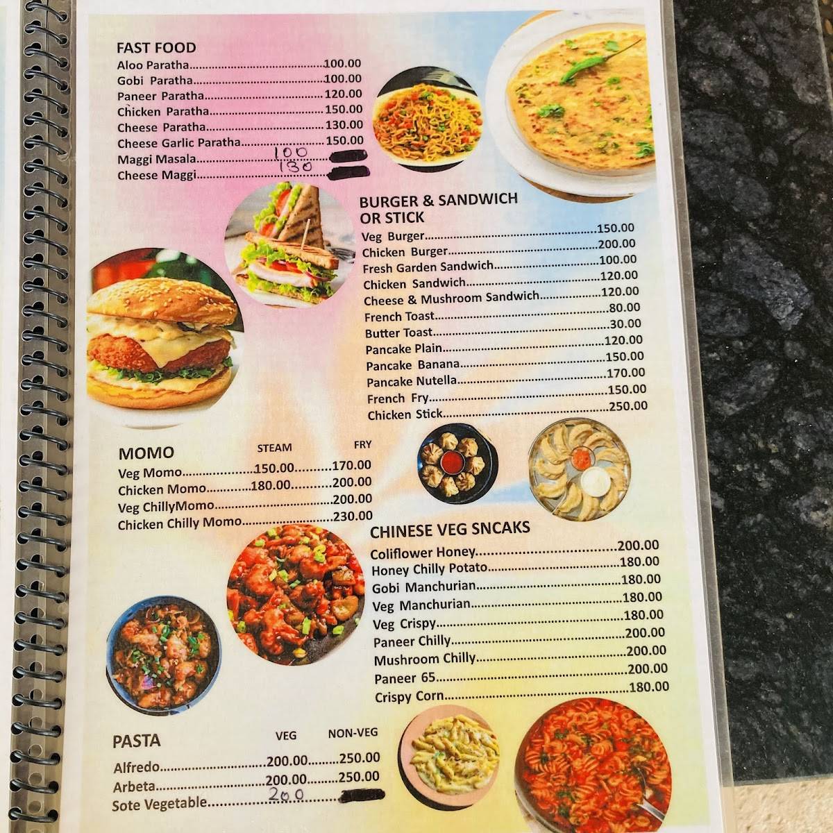 Namaste Restaurant menu