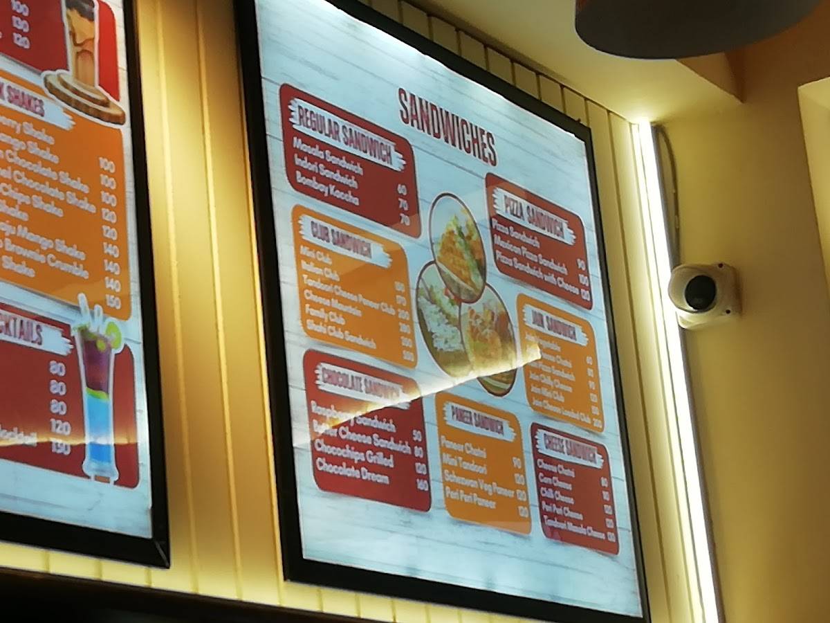 Namo Sandwich, Ujjain. menu
