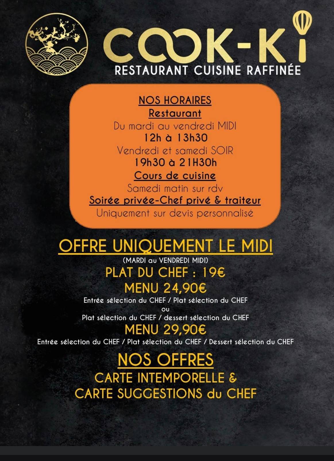 Menu de Cook-Ki