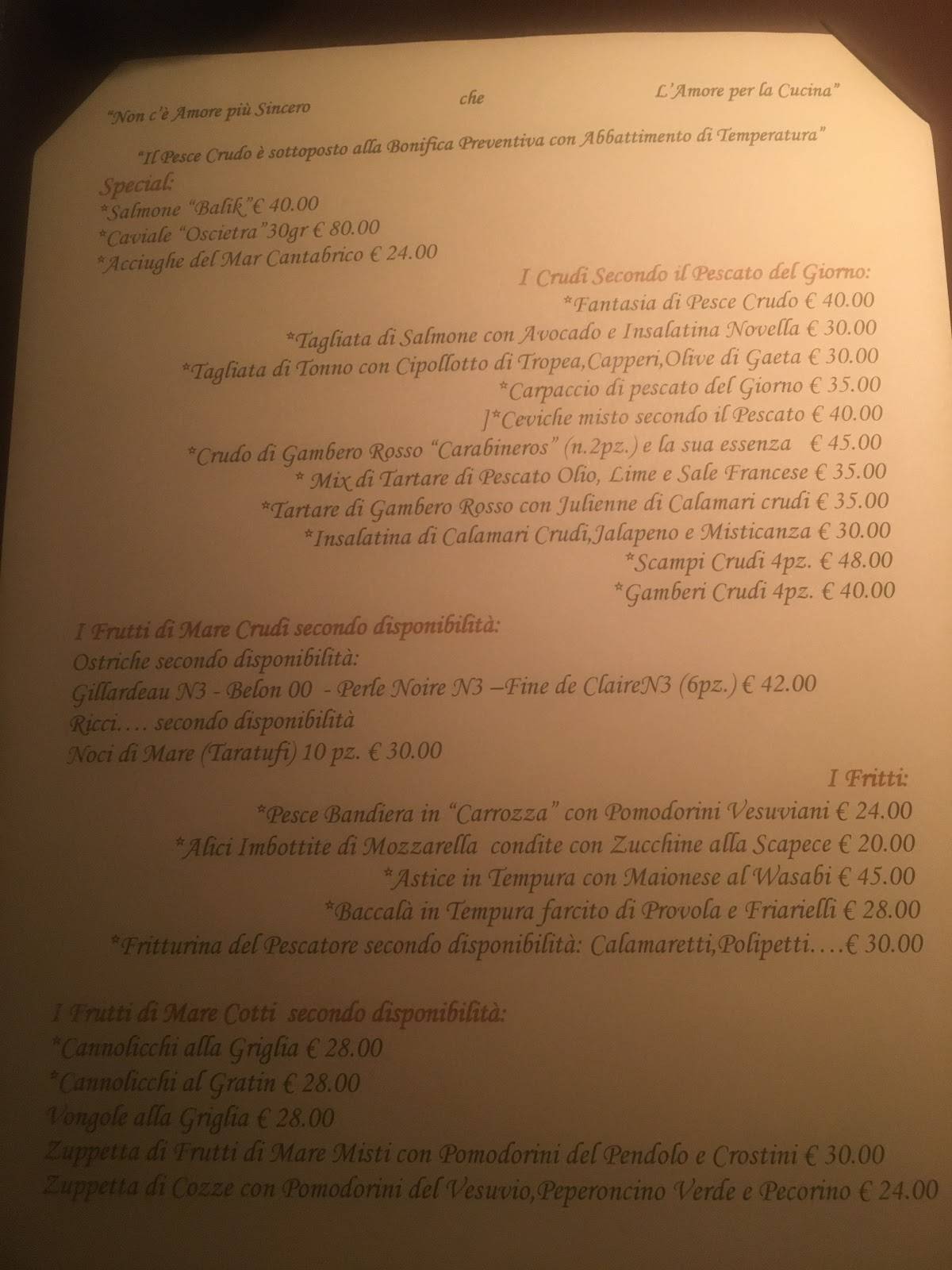 Menu di Cocoloco 