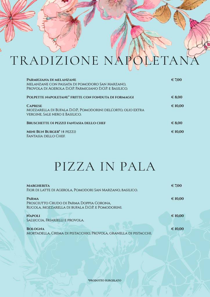 Menu di Enjoy Vomero 