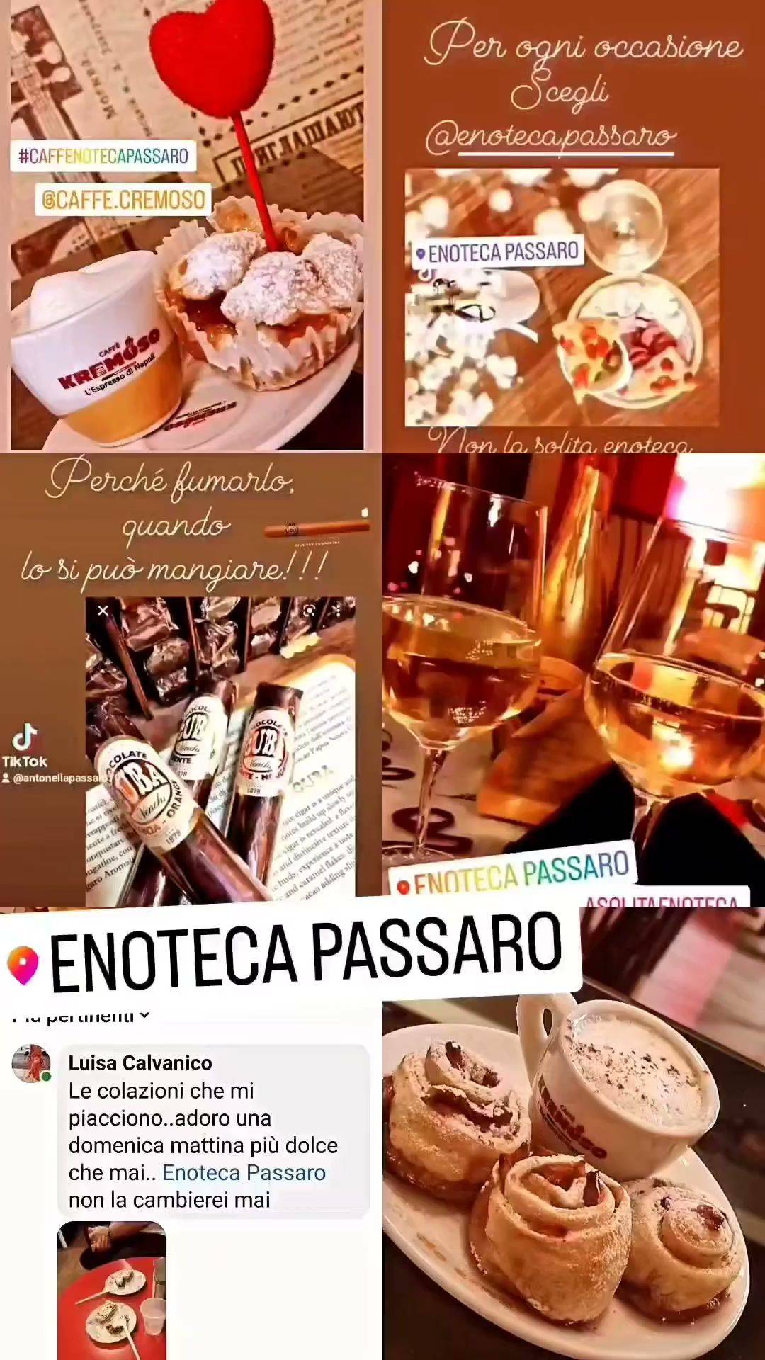 Menu di Enoteca Passaro 