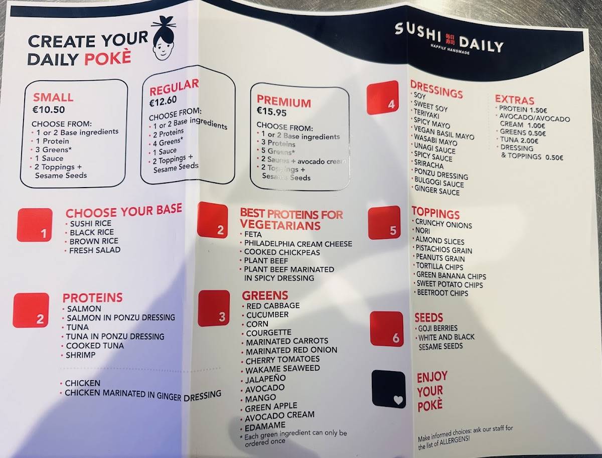Menu di Sushi World 