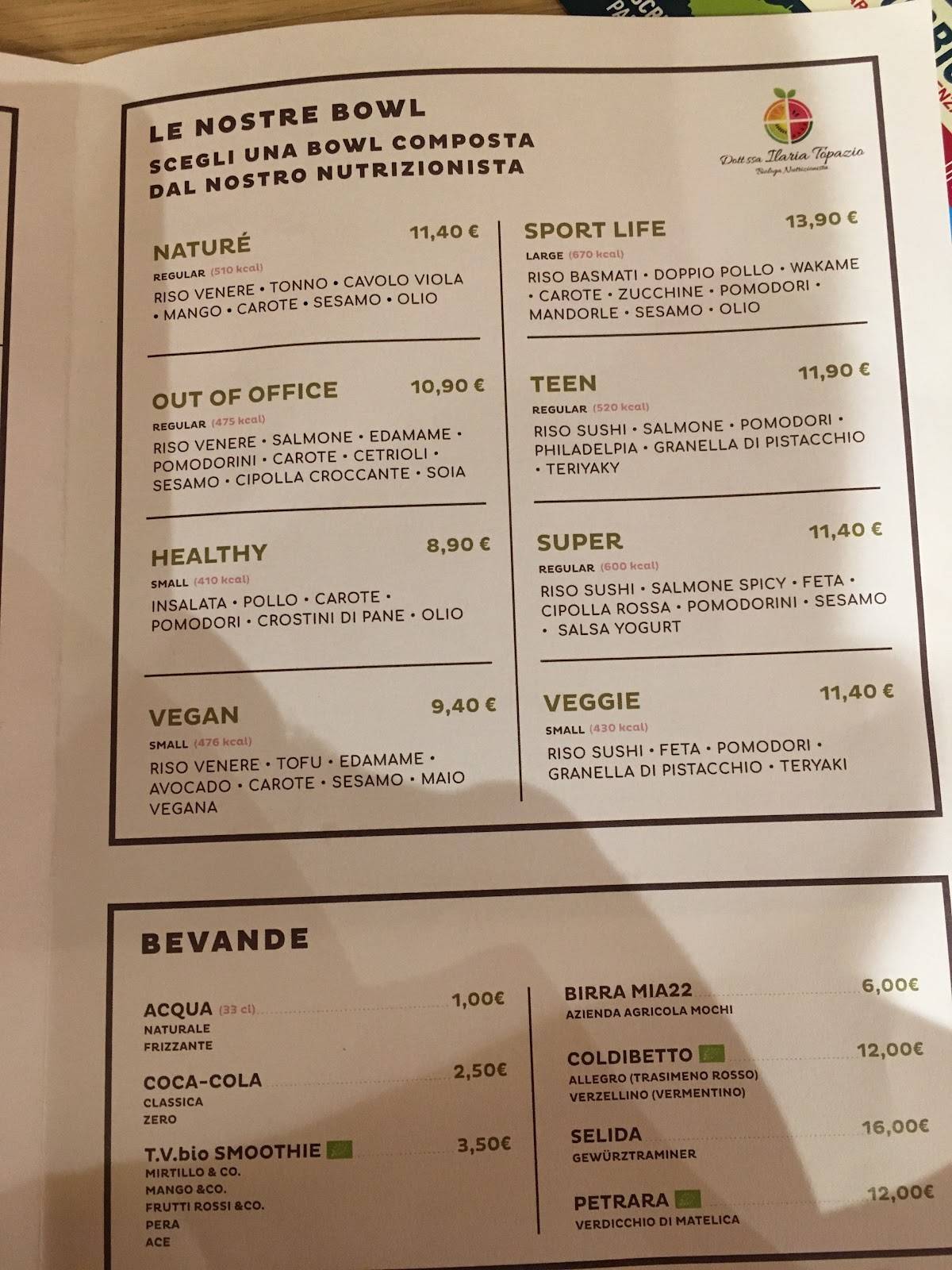 Menu di Naturé Poké 