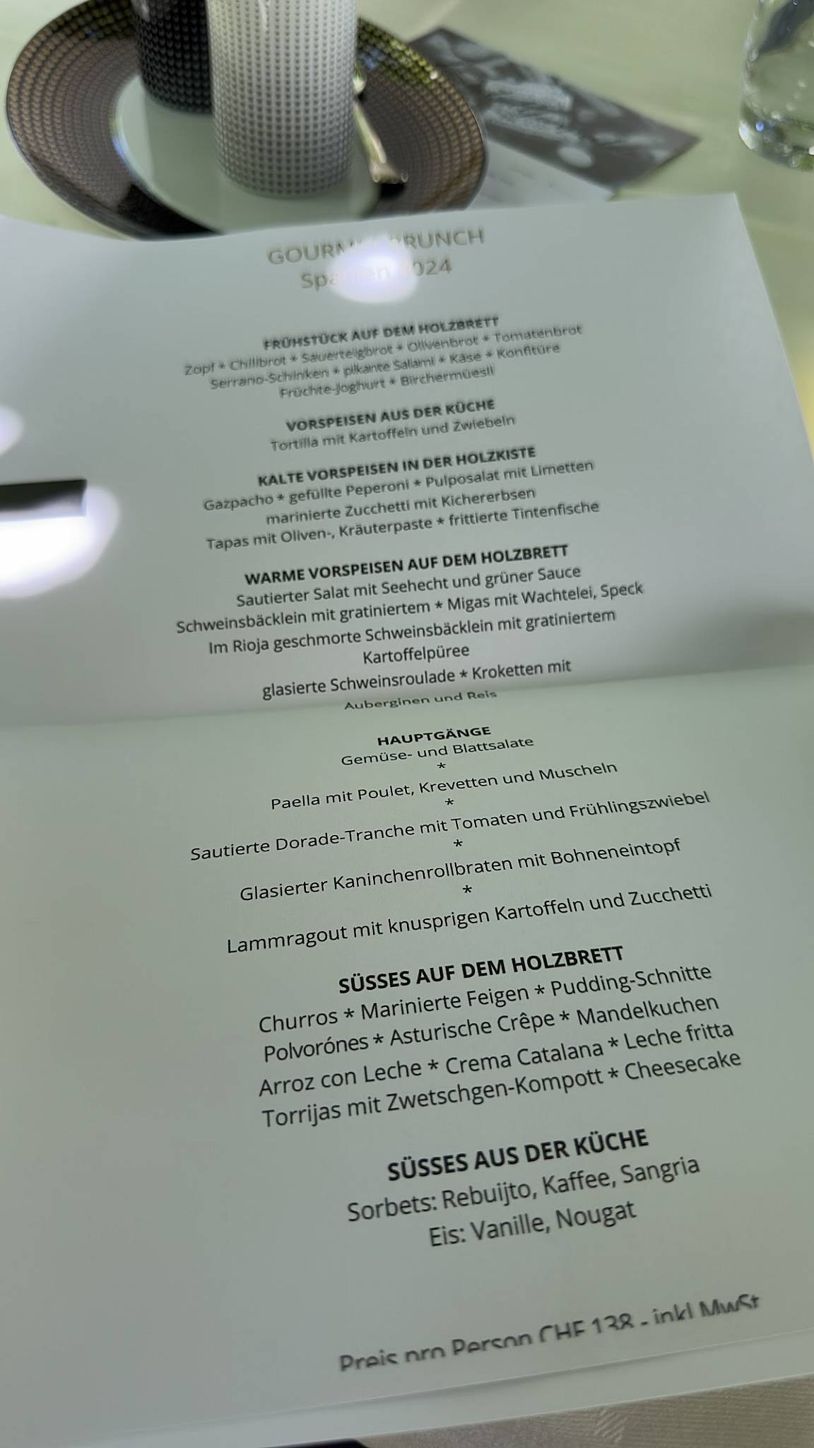 Menu di Neue Blumenau 