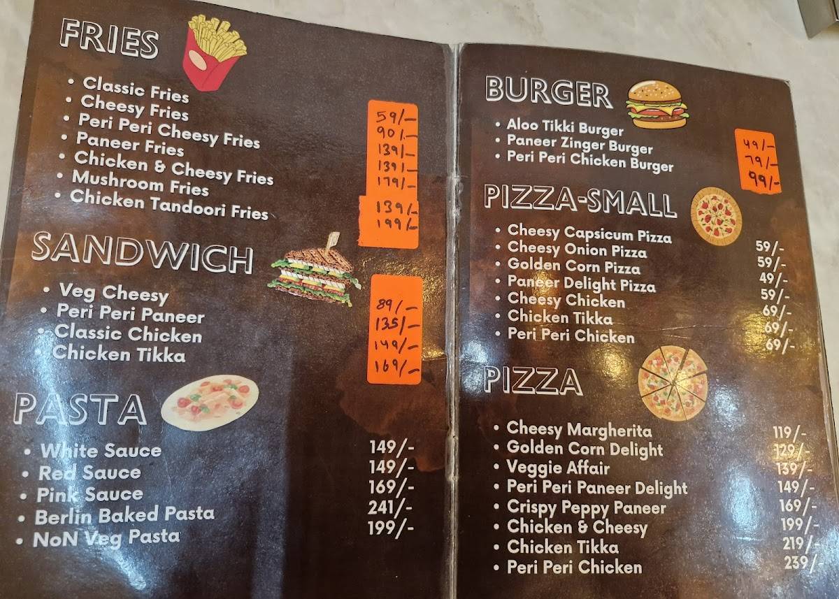 Berlin cafe menu